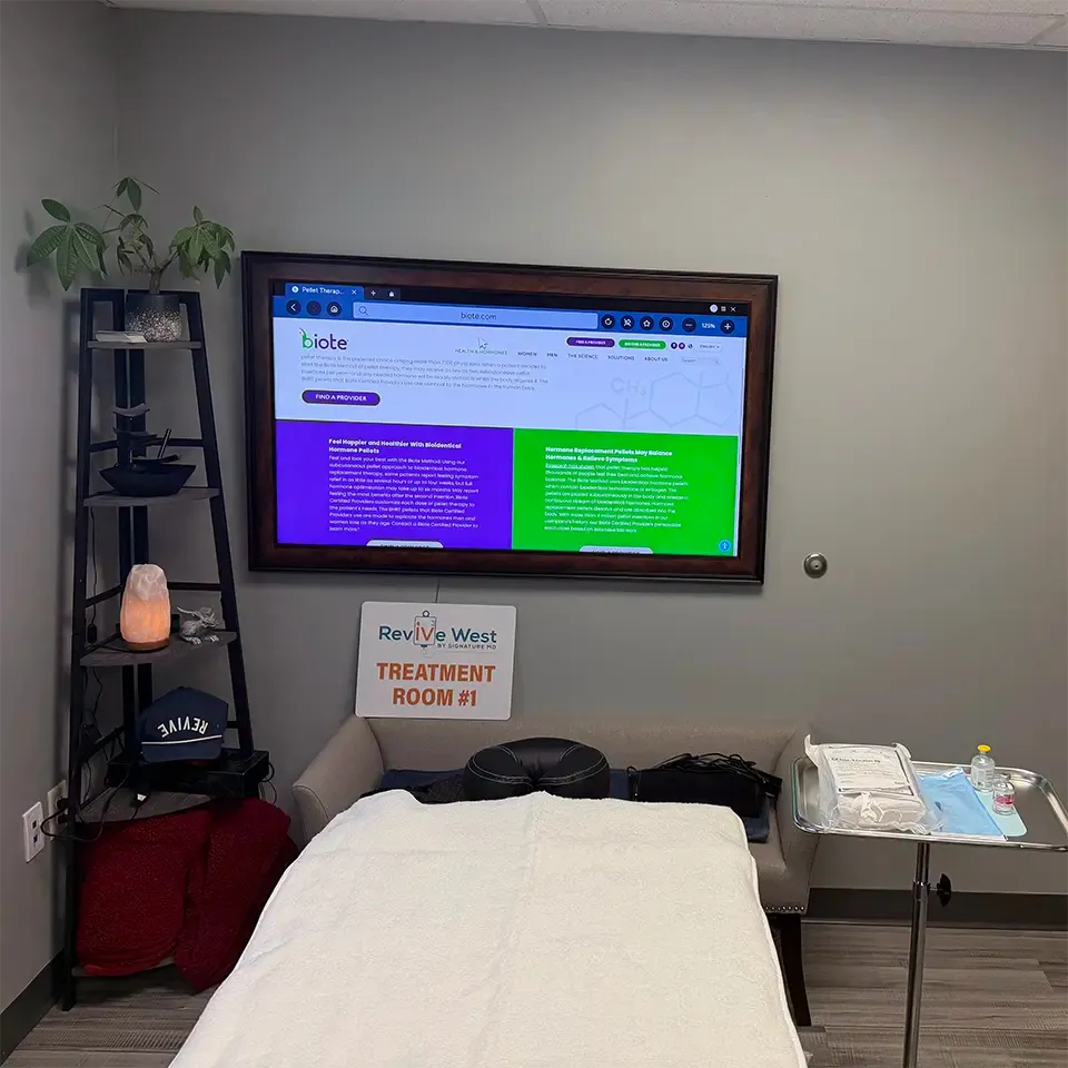 Hormone replacement therapy treatment room